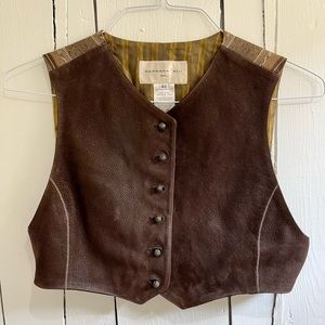 Barbara Bui leather and wool vest